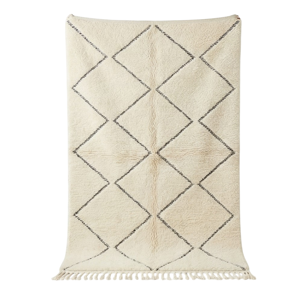 Tapis marocain en laine à losanges HAJI