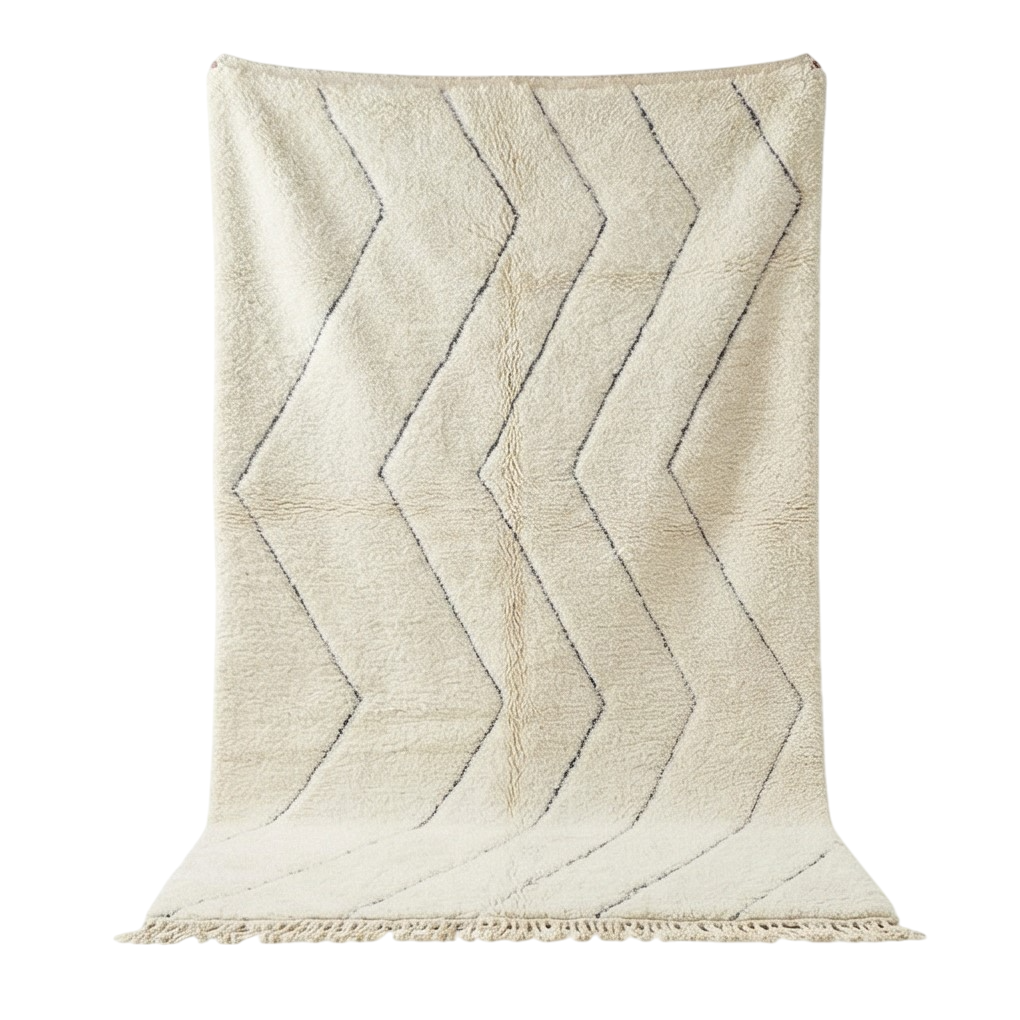 Grand tapis berbère zigzag 200x300 cm