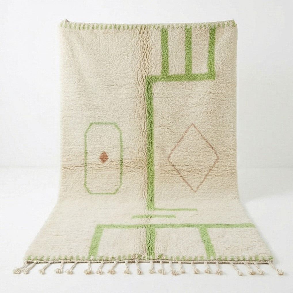 Tapis berbère ton vert Azilal