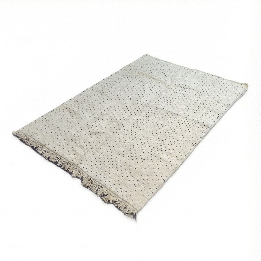 Grand Tapis Berbère Pois Bleu 240x300 cm