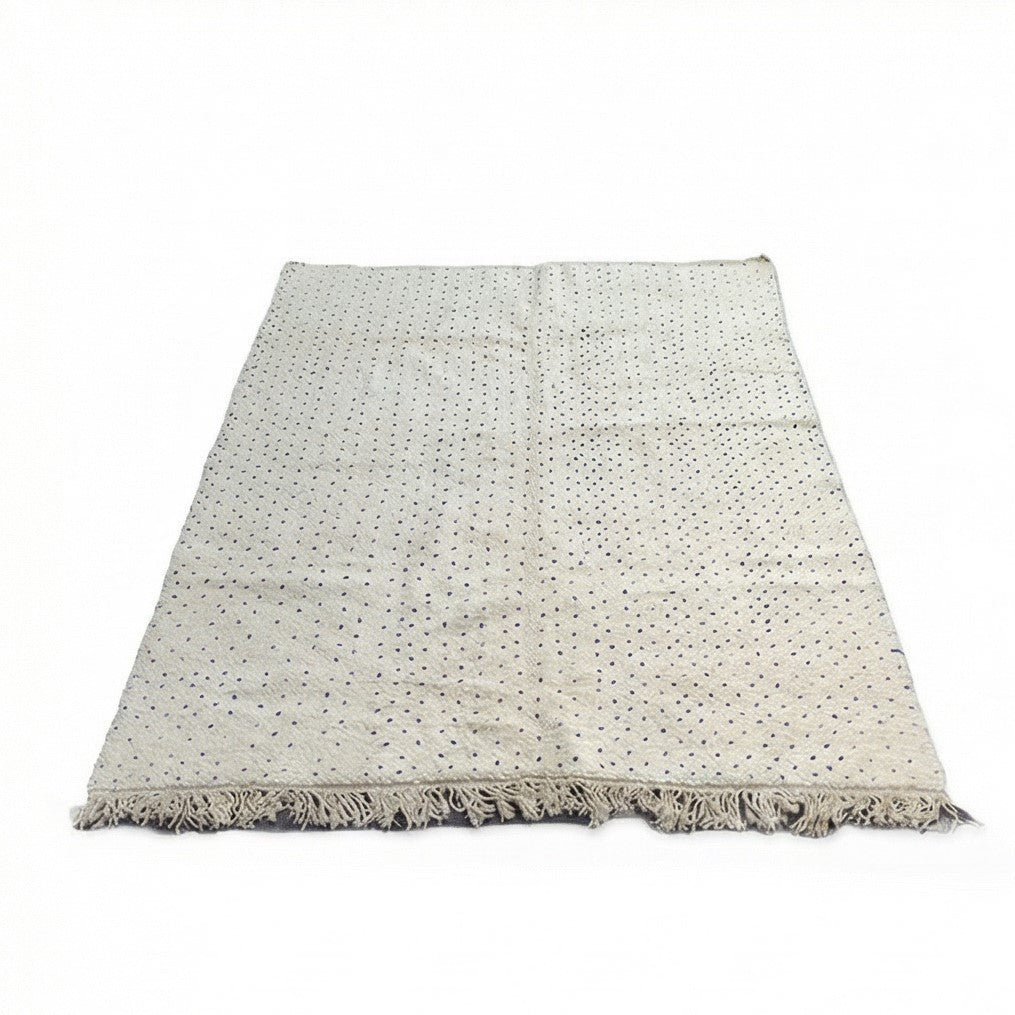Grand Tapis Berbère Pois Bleu 240x300 cm