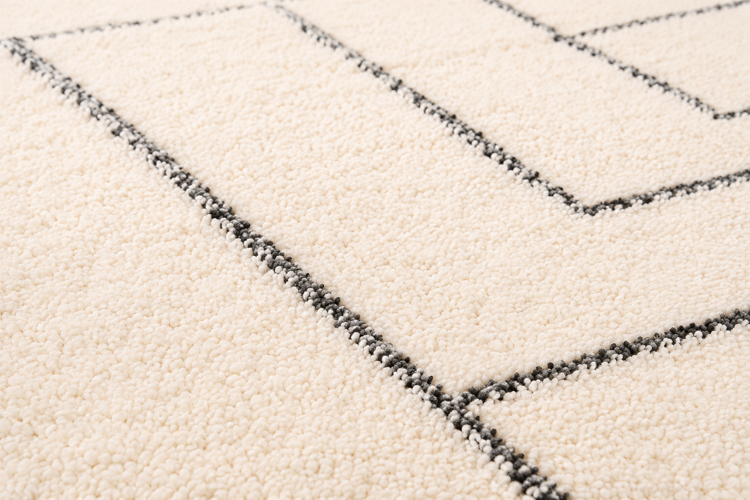 Tapis berbère rond graphique - Sur mesure