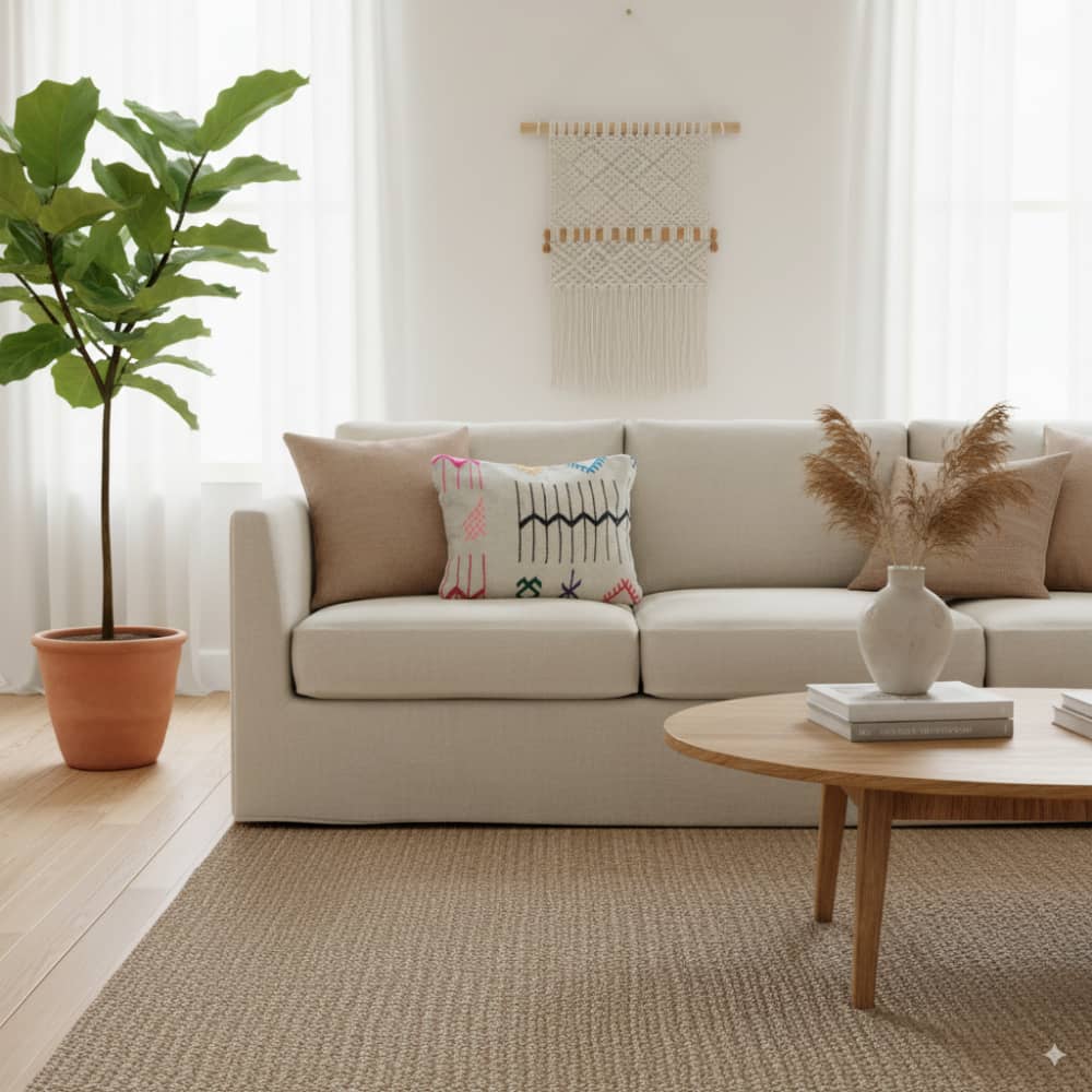 Coussin Kilim Marocain Tribal -MAZIR Décoration