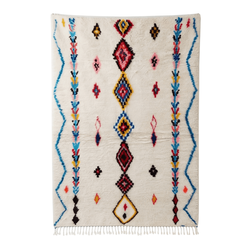 Tapis berbère Azilal motifs joyeux