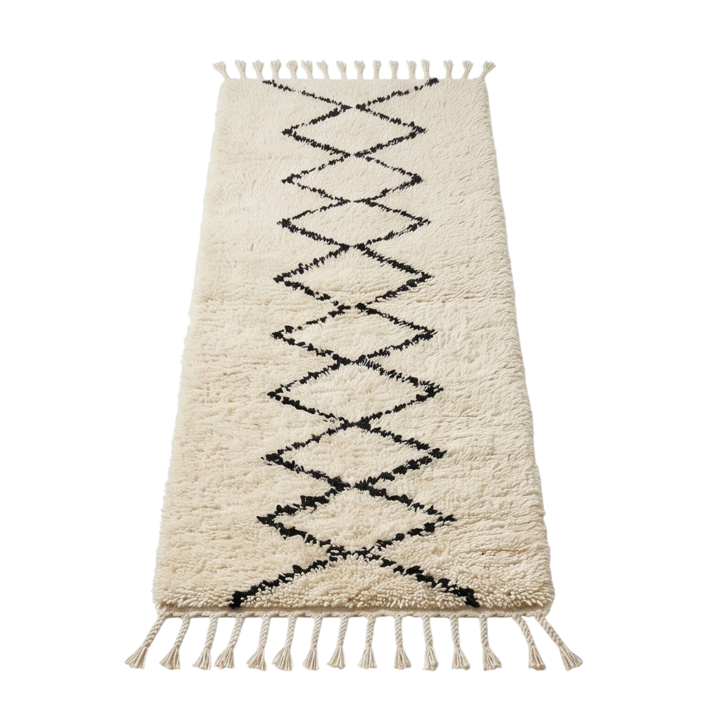Petit tapis de couloir Béni Ouarain