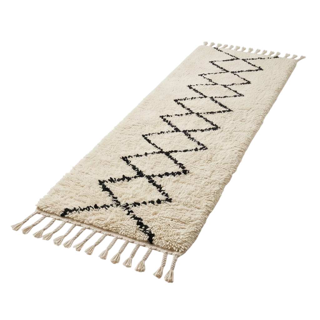 Petit tapis de couloir Béni Ouarain