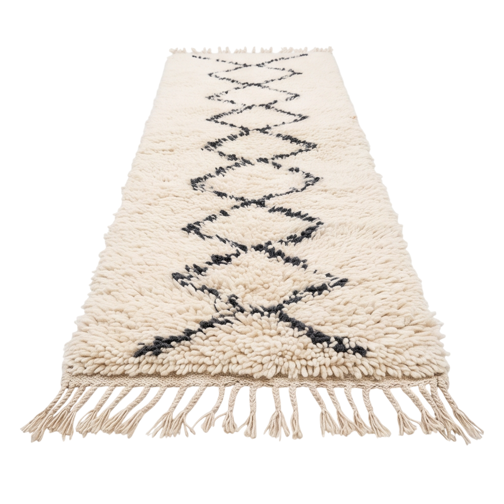 Petit tapis de couloir Béni Ouarain