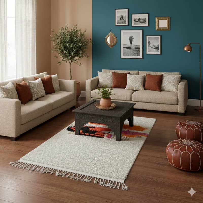 Tapis Azilal <br> dessin Berbère <br> 145x230 cm