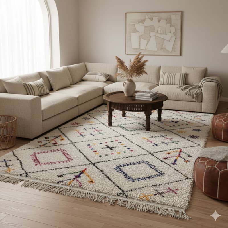 Tapis Béni Ouarain Style Azilal <br>160x245 cm