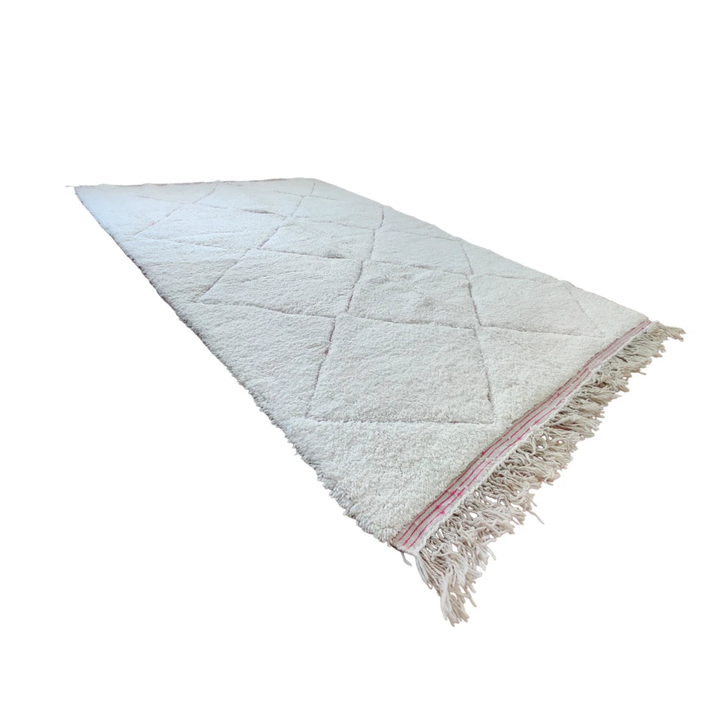 tapis de salon blanc et rose