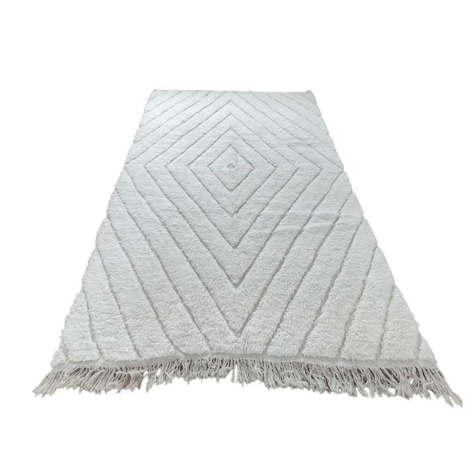 tapis de salon berbere blanc