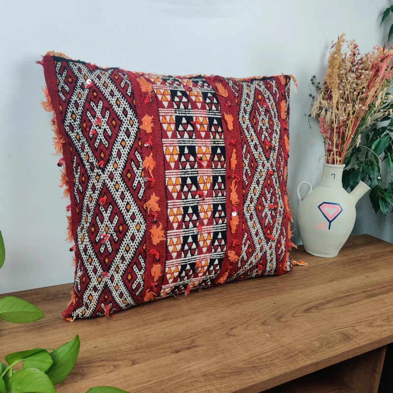 Coussin Kilim vintage bohème - MAZIR Décoration