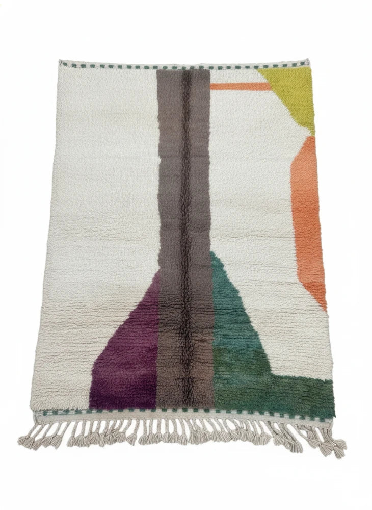 Tapis berbère moderne coloré