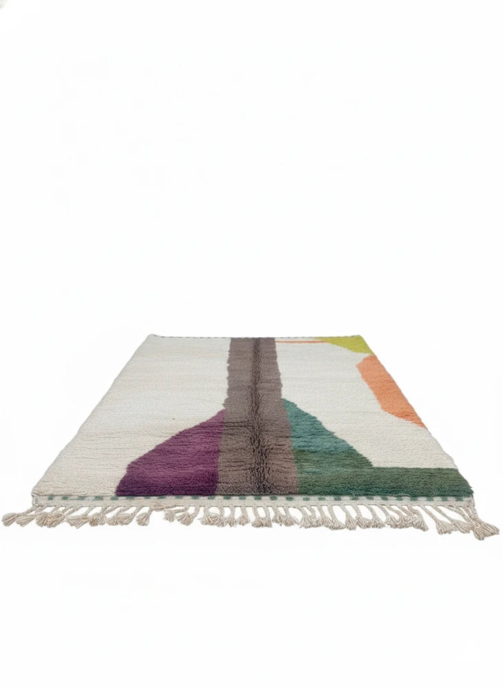 Tapis berbère moderne coloré