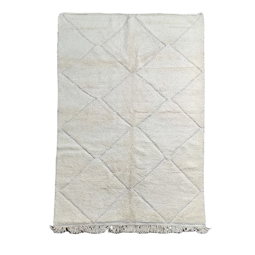 Grand Tapis Berbère à losanges blancs