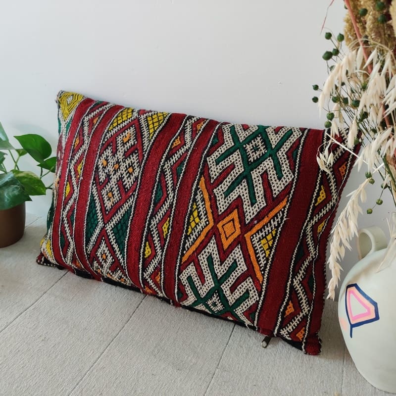 Ancien Coussin marocain Kilim 35x55 cm - Coussin