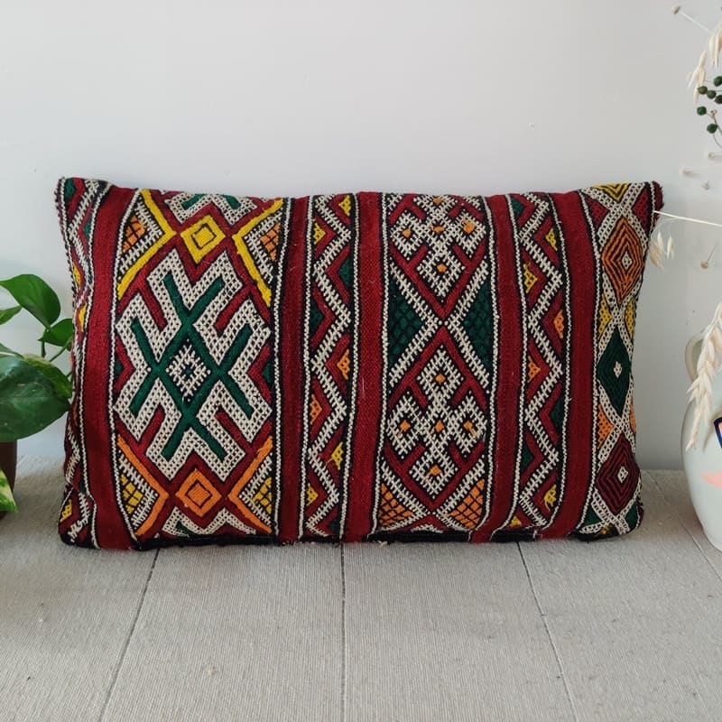 Ancien Coussin marocain Kilim 35x55 cm - Coussin