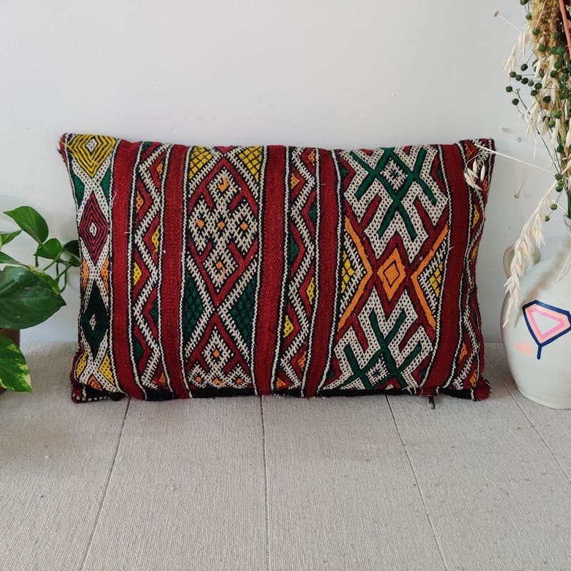 Ancien Coussin marocain Kilim 35x55 cm - Coussin