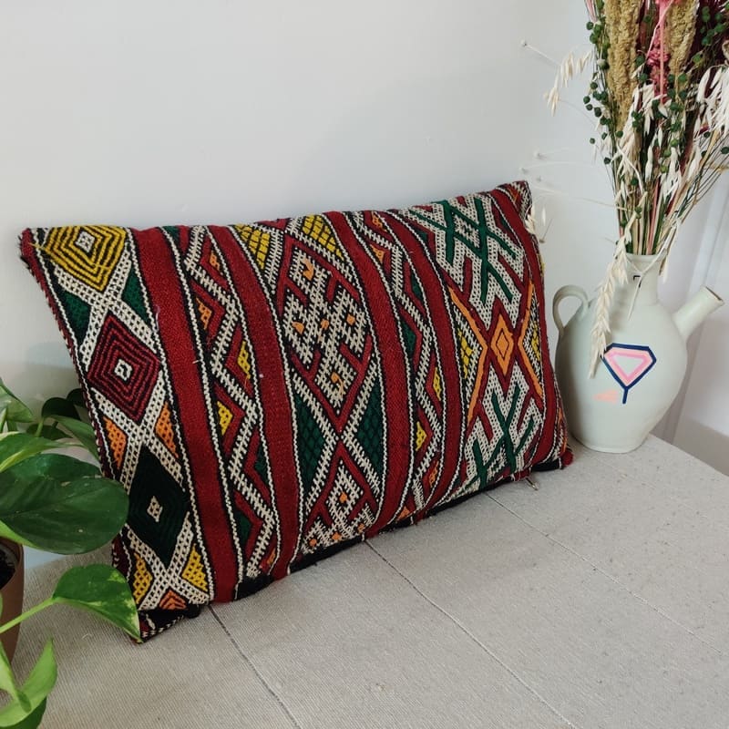Ancien Coussin marocain Kilim 35x55 cm - Coussin