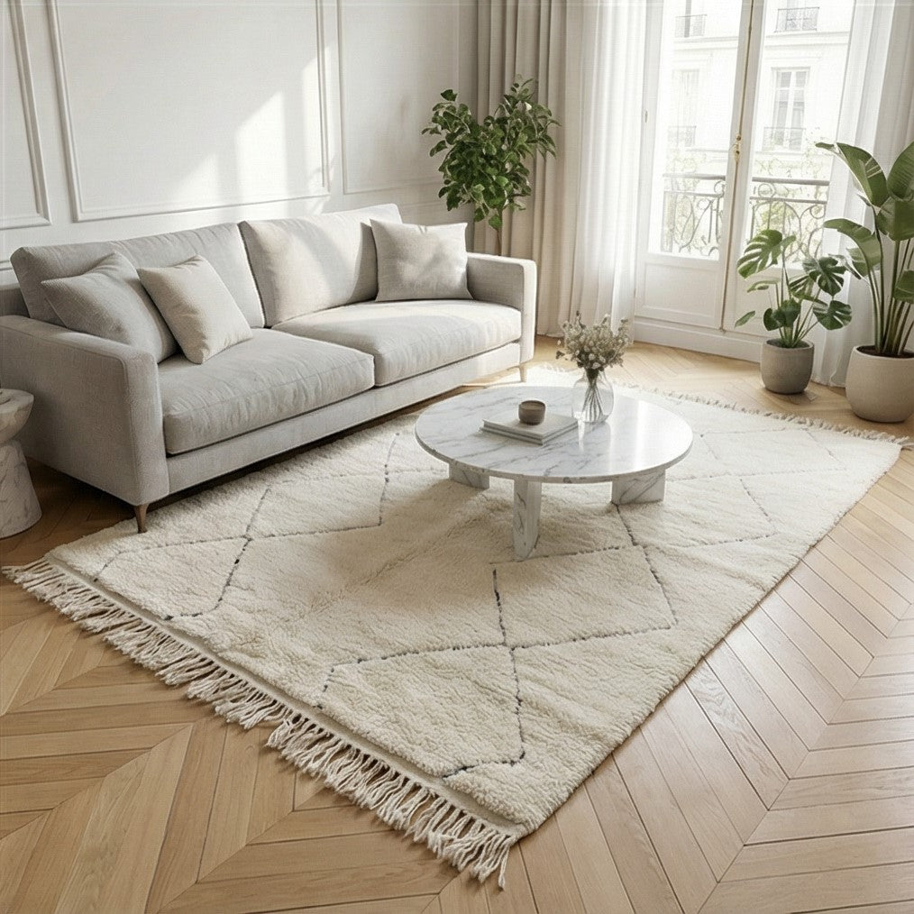 Tapis marocain losanges parallèles <br> 160x240 cm