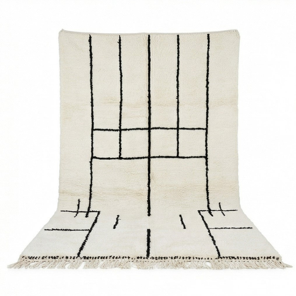 Grand tapis marocain graphique 200x300 cm