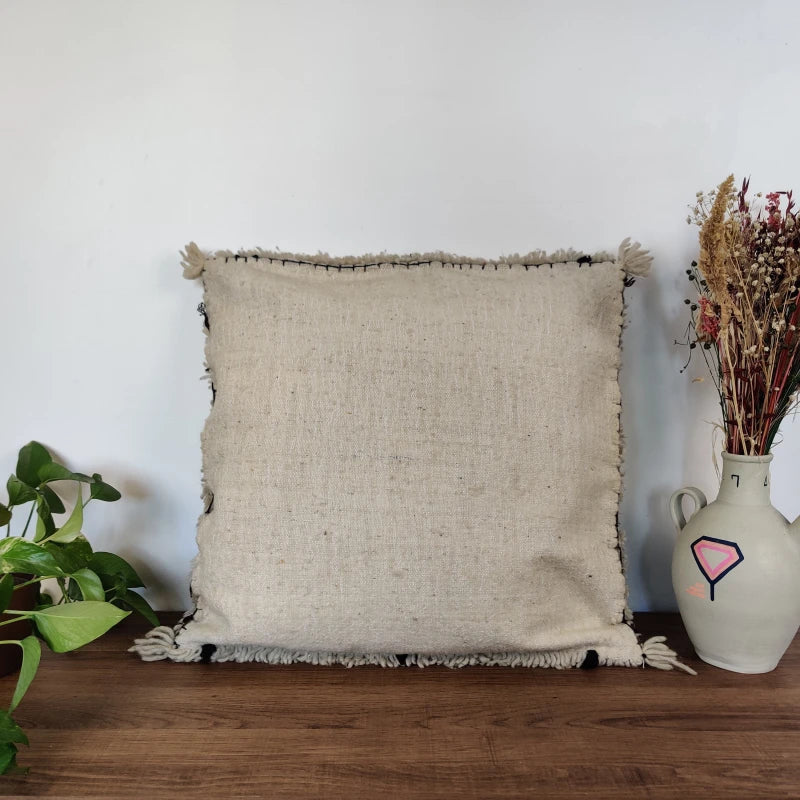 Coussin Béni Ouarain à losange - Blanc / Beni Ouarain -