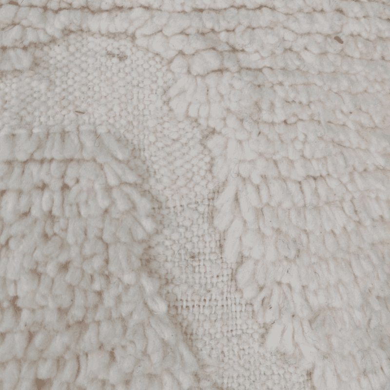 Coussin style berbère blanc Vintage motif creux