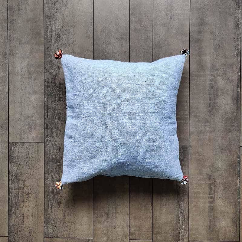 housse de coussin bleu ciel