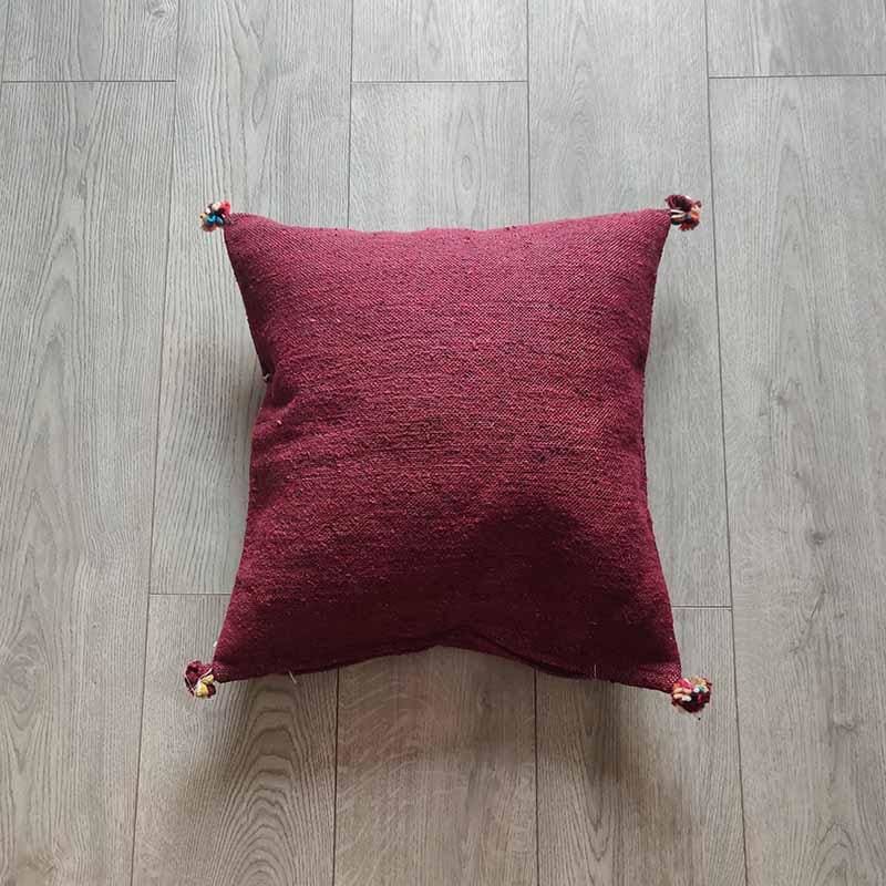 coussin bordeaux