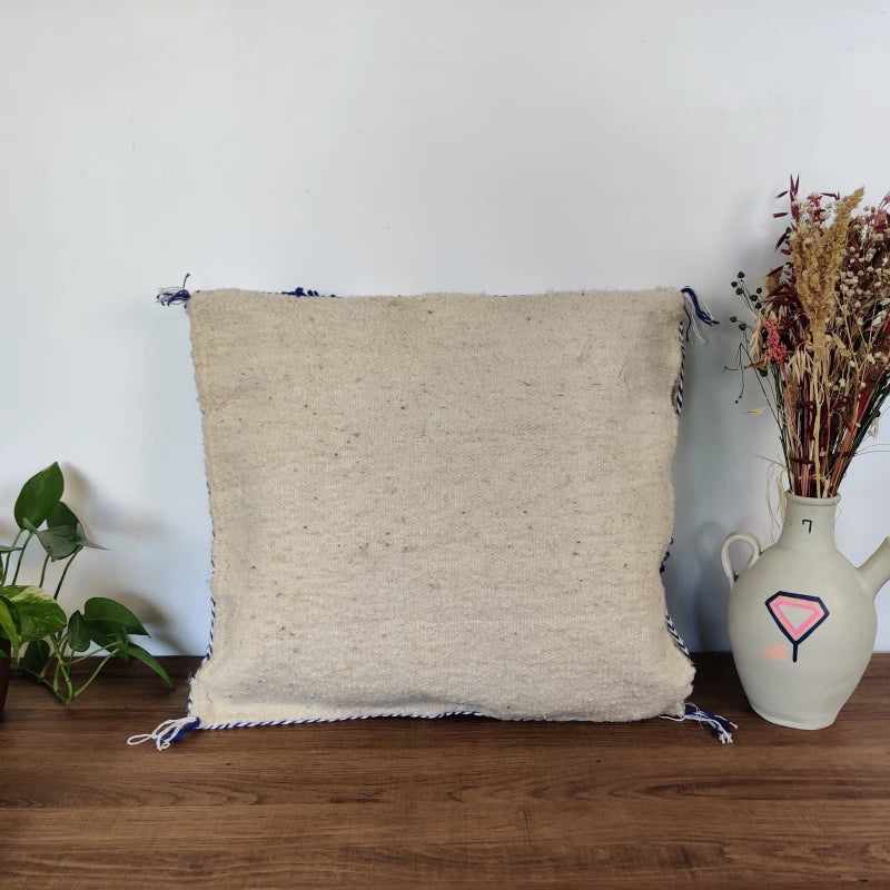 Coussin berbère carreau bleu - Bleu / Beni Ouarain - Coussin