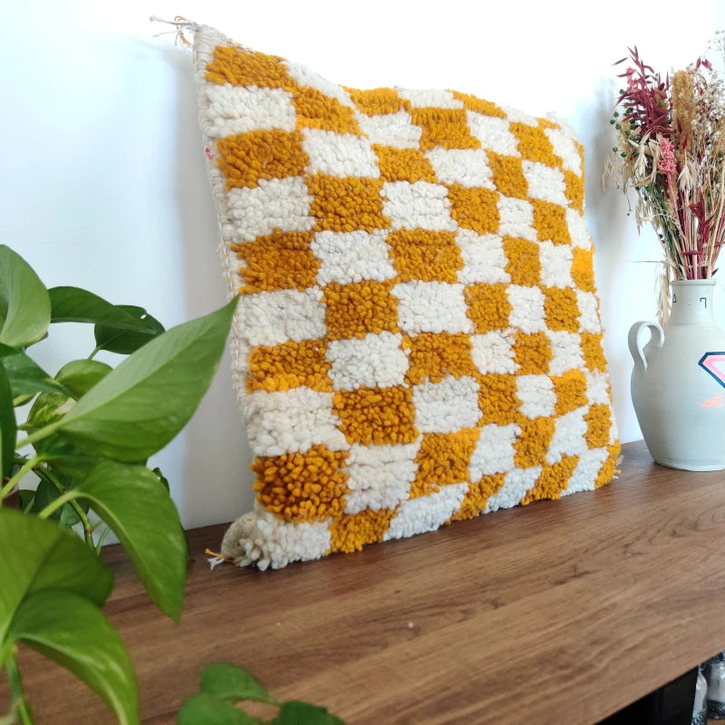 coussin damier berbere