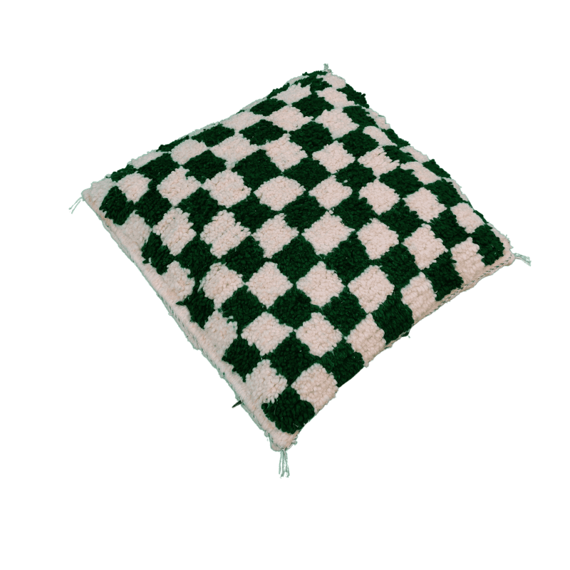 Coussin style berbère Impérial motif damier