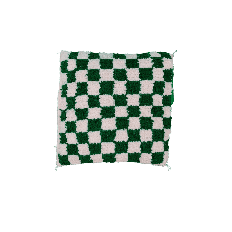 Coussin style Beni Ouarain Impérial motif damier