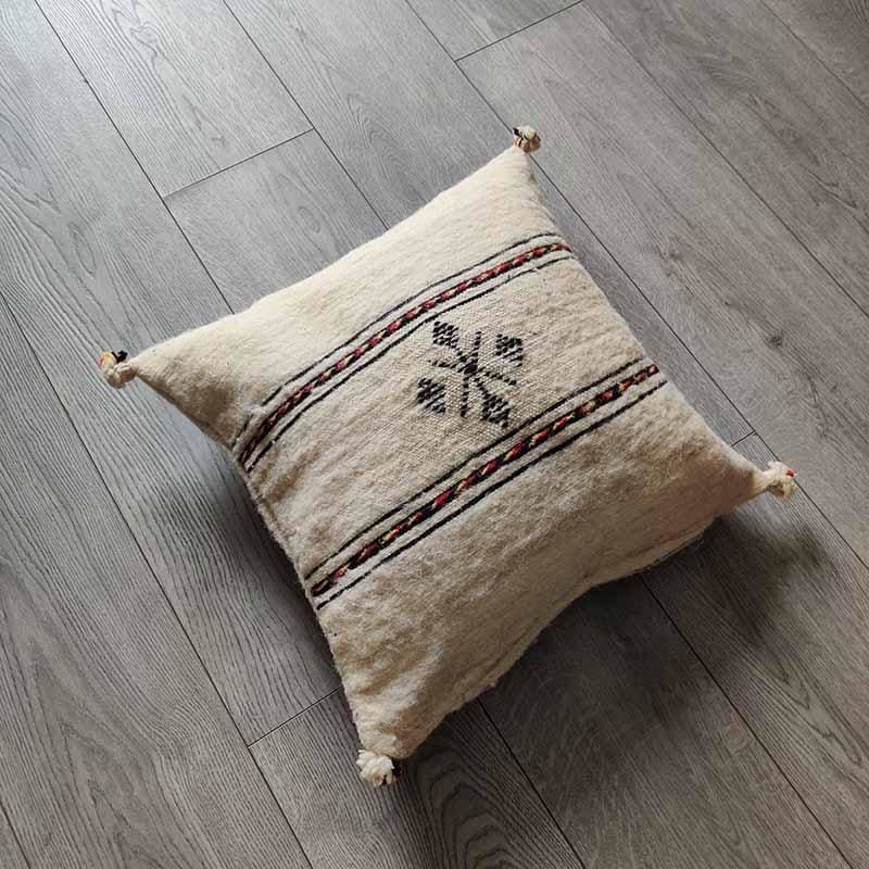 coussin marocain laine