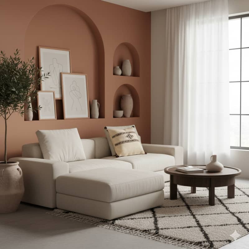 Coussin Berbère jaune pâle en coton