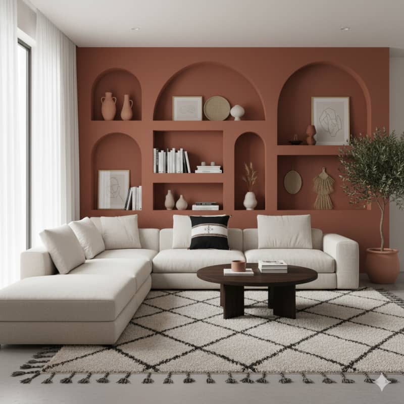 Coussin Berbère Noir et Blanc en Coton