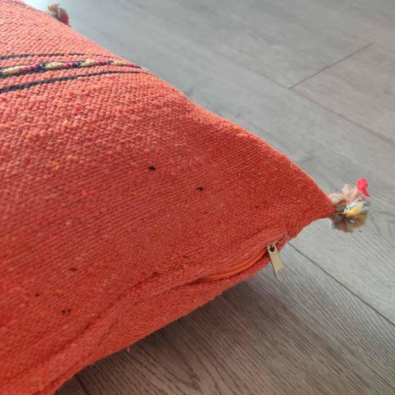 coussin boheme orange