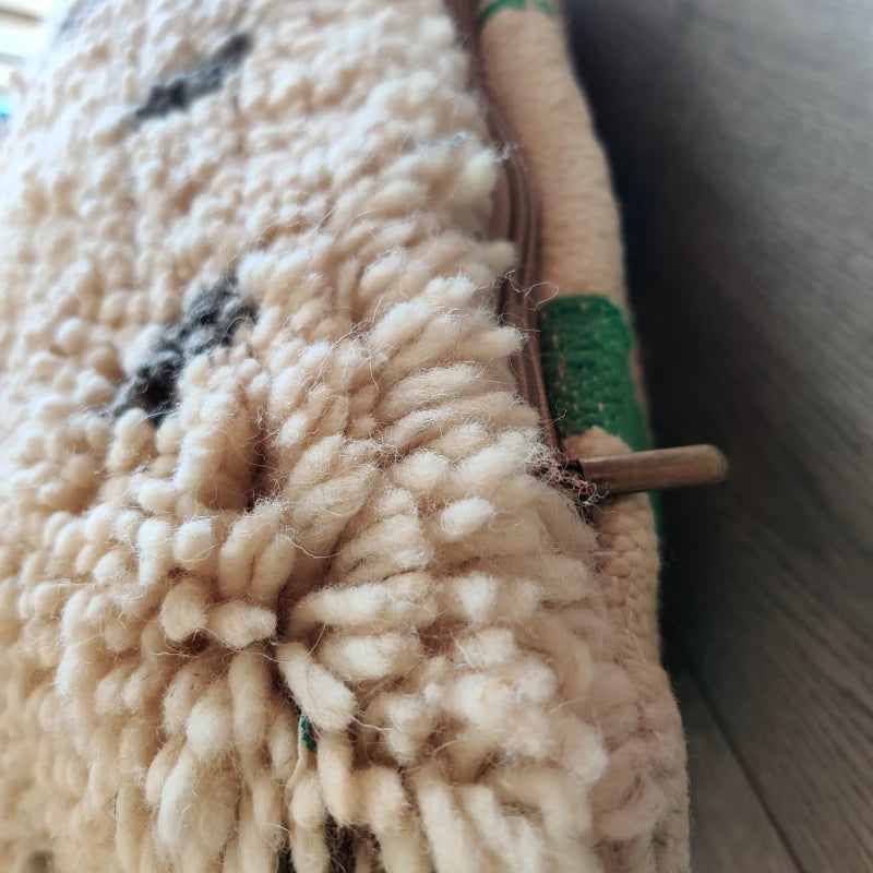 Coussin Berbere Pois Noirs 35x60 cm - Coussin