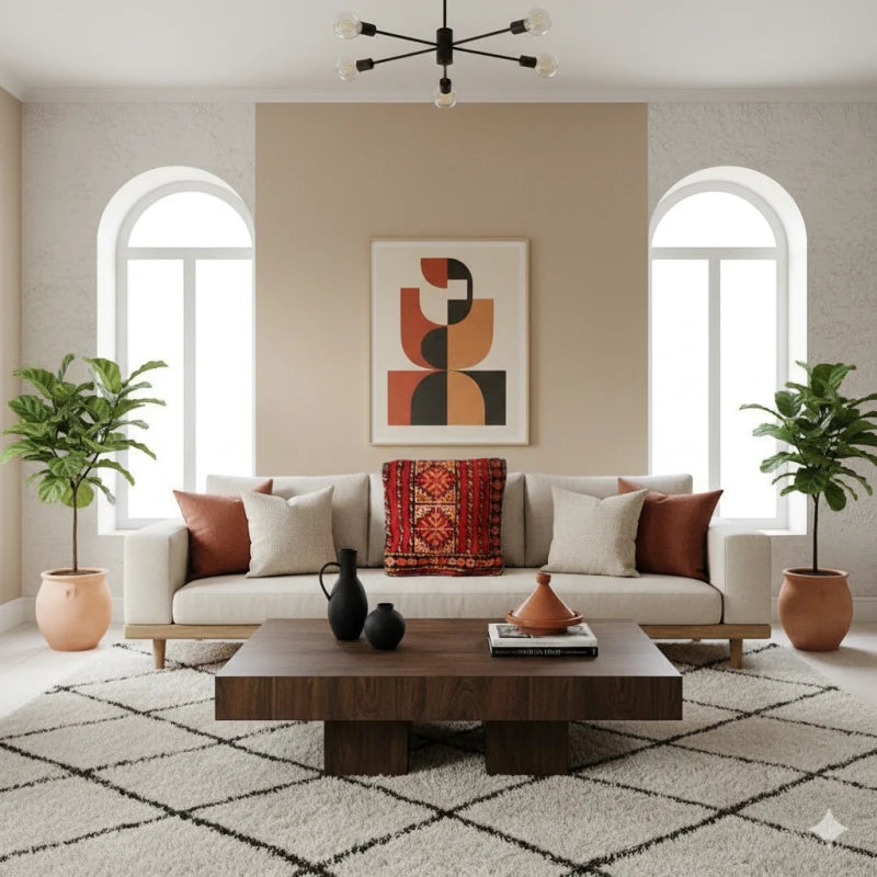 Coussin Berbère Rouge MIKA