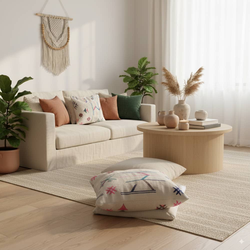 coussin berbère tissé | MAZIR Décoration