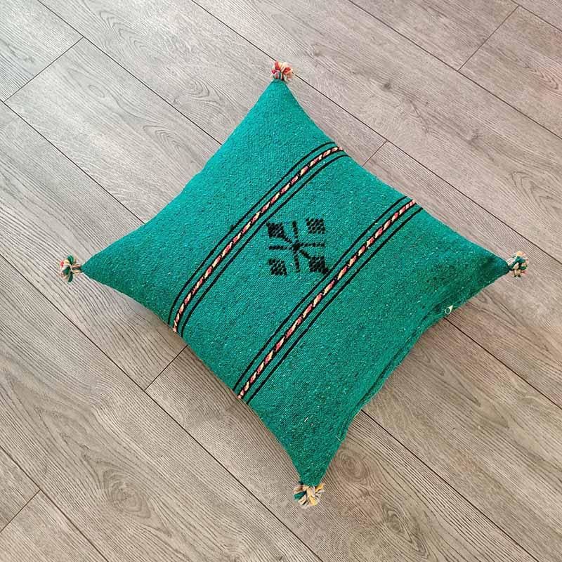 coussin marocain vert