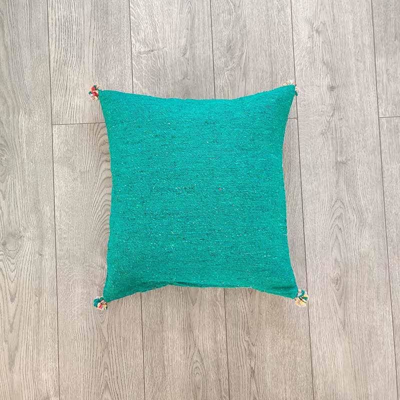 housse de coussin berbère vert