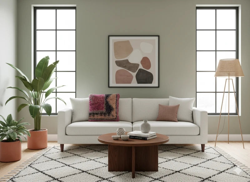 Coussin Berbère Violet Vintage <br> 50x50 cm