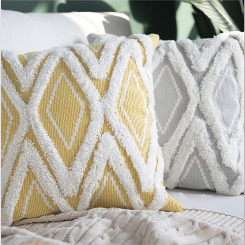 coussin gris