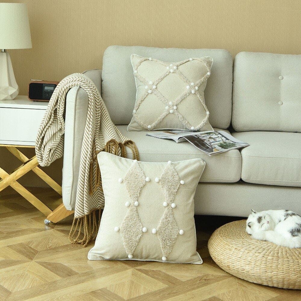 Coussin Bohème chic Gaila Inspiration berbère - 45x45 cm -