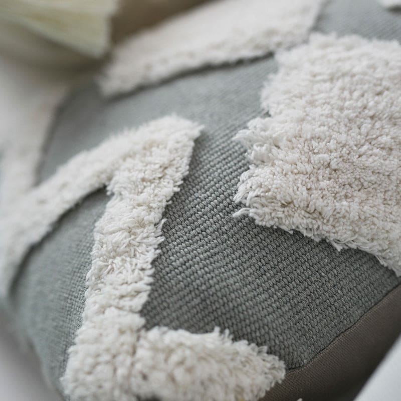 housse coussin grise