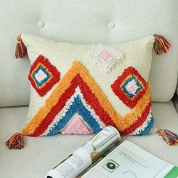 Coussin coloré canapé inspiration berbère - D: 30x50 cm -