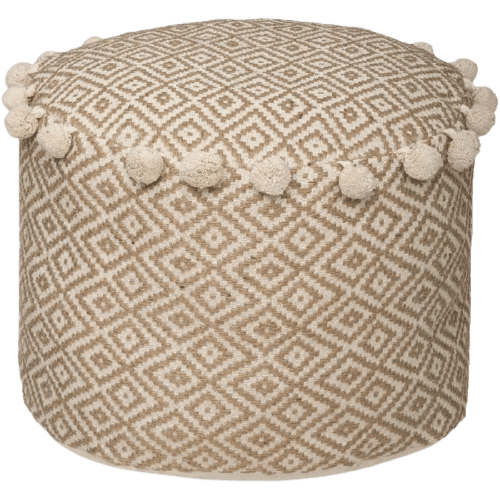 Coussin de sol en jute naturel