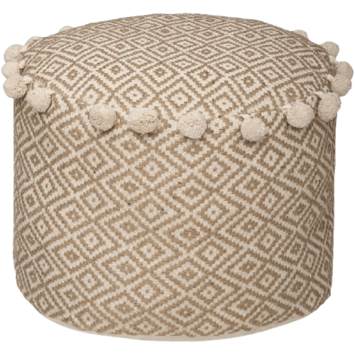 Coussin de sol en jute naturel 