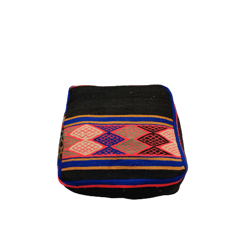 Coussin de sol marocain Noir - Pouf